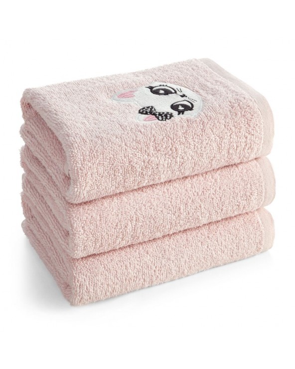 Ponczo dziecięce kąpielowe z kapturkiem 60x120 Baby 72 różowe Eurofirany Ponczo dziecięce kąpielowe z kapturkiem 60x120 Baby 72 różowe Eurofirany
