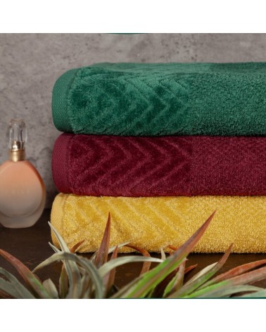 Ręcznik bawełna 70x140 Loren bordowy Eurofirany