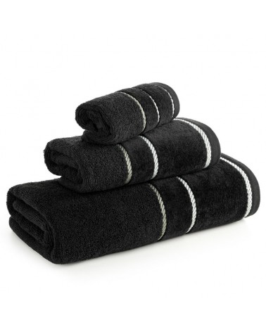 Ręcznik bawełna 30x50 Nel czarny Eurofirany