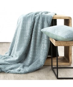 Koc futrzany narzuta Havana 220x240 miętowy