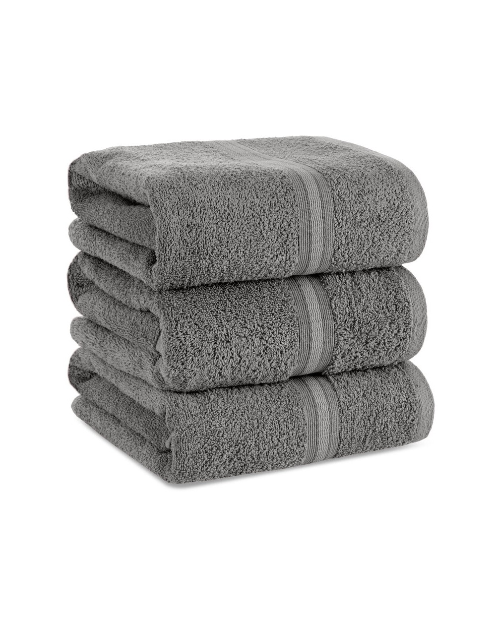 Ręcznik bawełna 70x140 Tris stalowy Eurofirany