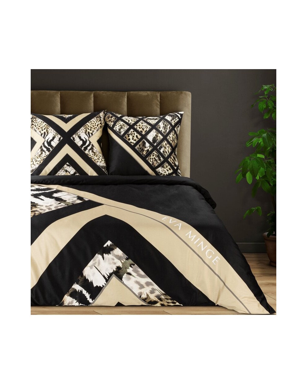 Pościel makosatyna 200x220 + 2x70x80 Eva 2 Eurofirany