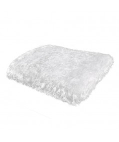 Koc futrzany narzuta Mavis 150x200 biały