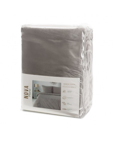 Pościel polarowa 160x200 + 2x70x80 Flano 2 beżowa Eurofirany