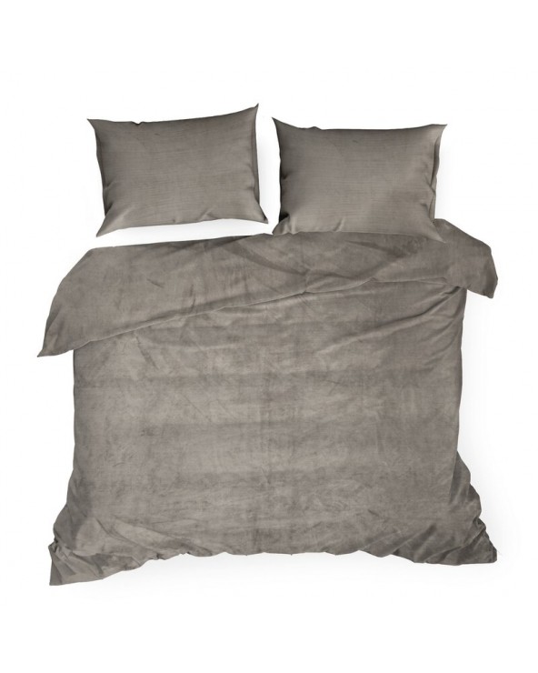 Pościel polarowa 200x220 + 2x70x80 Flano 2 beżowa Eurofirany