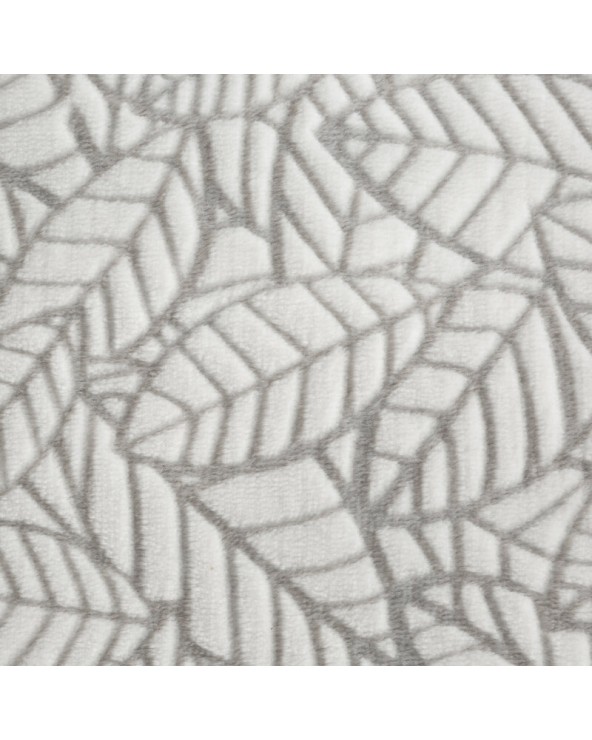 Pościel polarowa 160x200 + 2x70x80 Flano 3 biała/srebrna Eurofirany