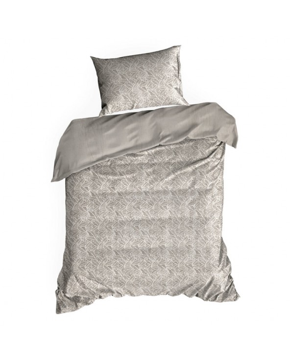 Pościel polarowa 200x220 + 2x70x80 Flano 3 beżowa/biała Eurofirany