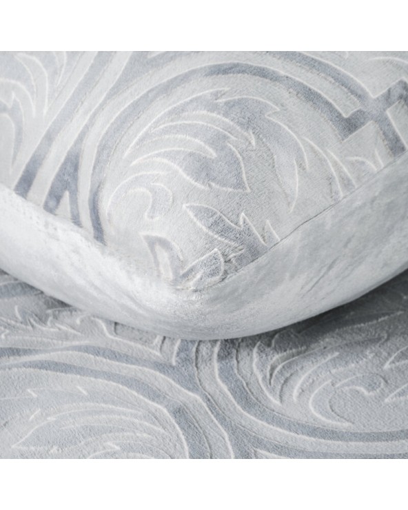 Pościel polarowa 200x220 + 2x70x80 Flano 5 srebrna/stalowa Eurofirany