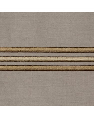 Pościel satyna bawełniana 160x200 + 2x70x80 Haft 4 beżowa/złota Eurofirany