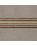 Pościel satyna bawełniana 200x220 + 2x70x80 Haft 4 beżowa/złota Eurofirany