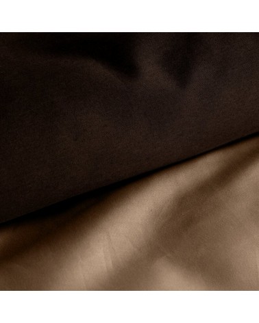 Pościel satyna bawełniana 200x220 + 2x70x80 Lunara brązowa/jasnobrązowa Eurofirany