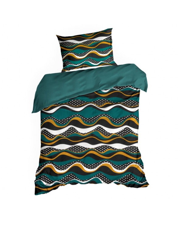Pościel satyna bawełna 140x200 + 1x70x80 Nika 50 Eurofirany