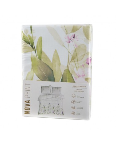 Pościel satyna bawełna 140x200 + 1x70x80 Nika 52 Eurofirany