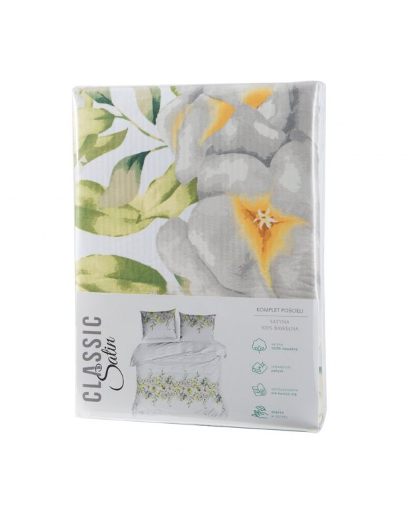 Pościel satyna bawełniana 160x200 + 2x70x80 Spring 22 Eurofirany