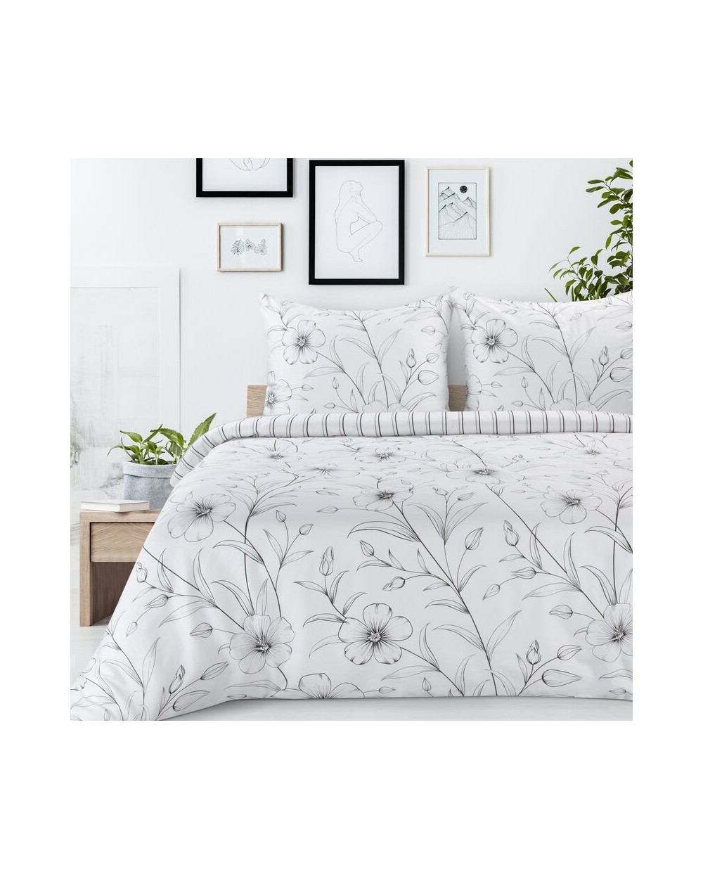 Pościel satyna bawełniana 160x200 + 2x70x80 Spring 33 Eurofirany