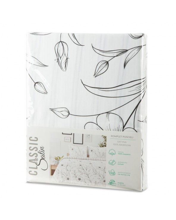 Pościel satyna bawełniana 160x200 + 2x70x80 Spring 33 Eurofirany