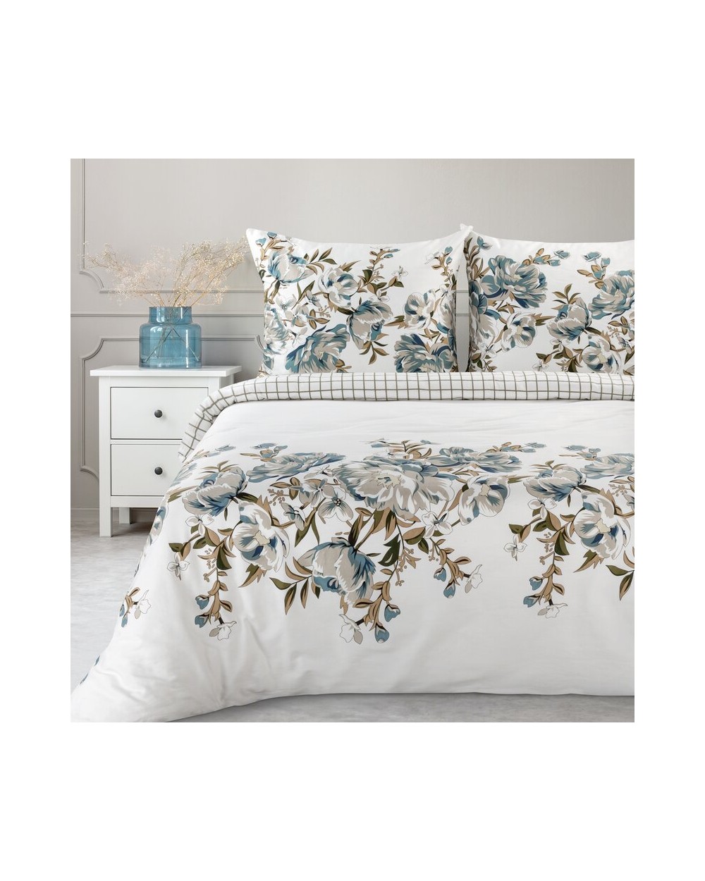 Pościel satyna bawełniana 200x220 + 2x70x80 Spring 40 Eurofirany