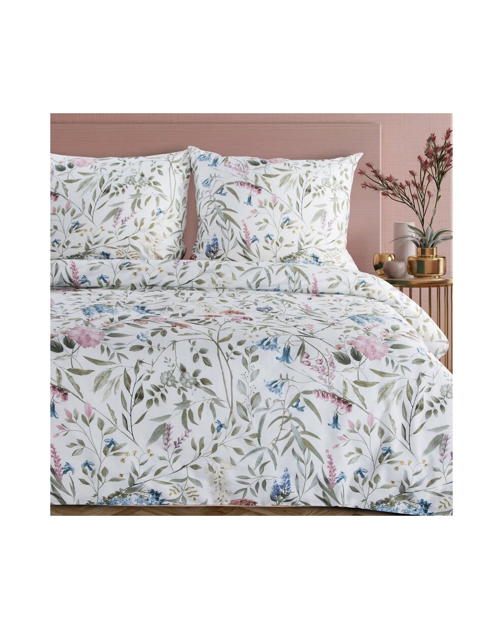 Pościel satyna bawełniana 160x200 + 2x70x80 Spring 51 Eurofirany