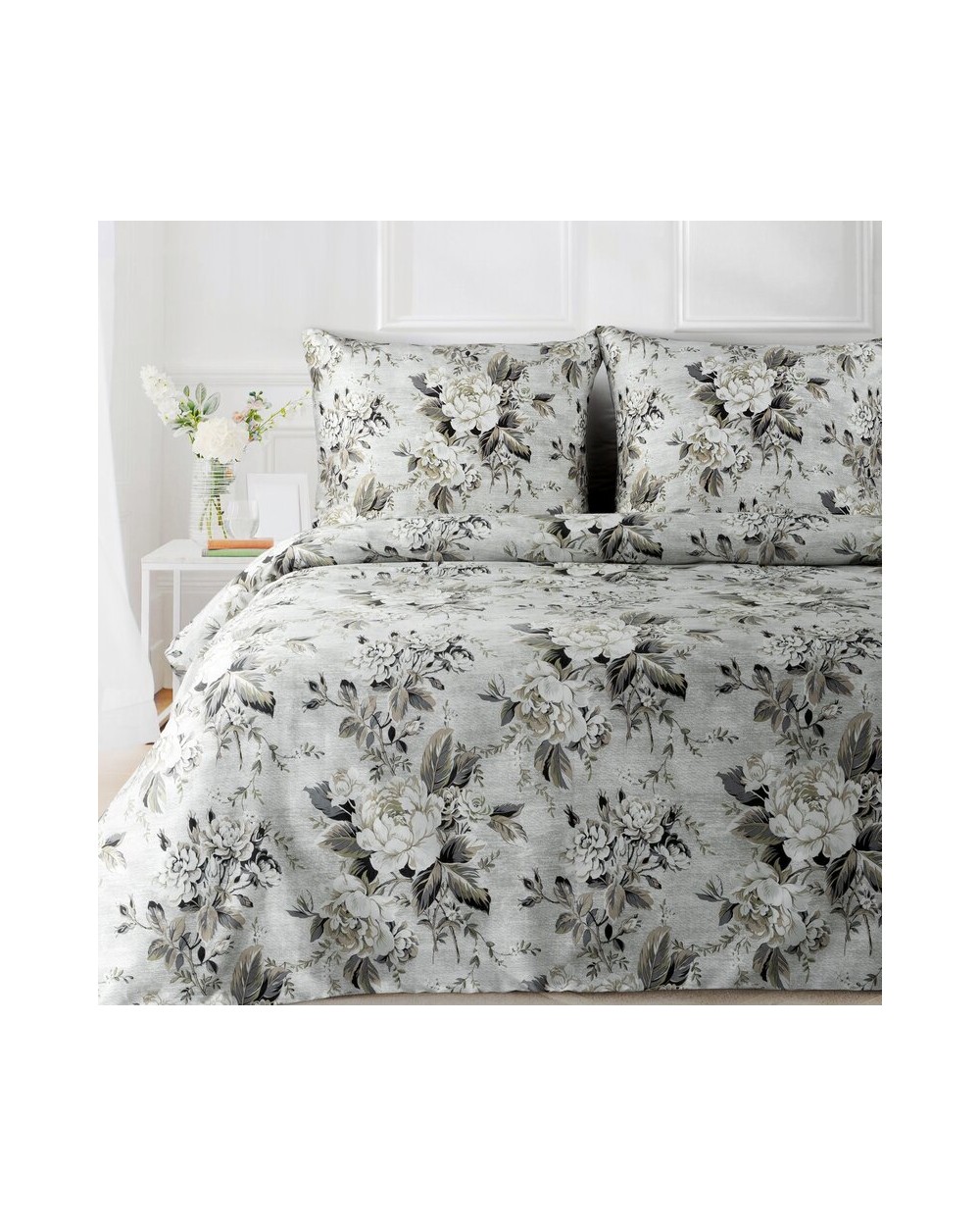 Pościel satyna bawełniana 140x200 + 1x70x80 Spring 62 Eurofirany