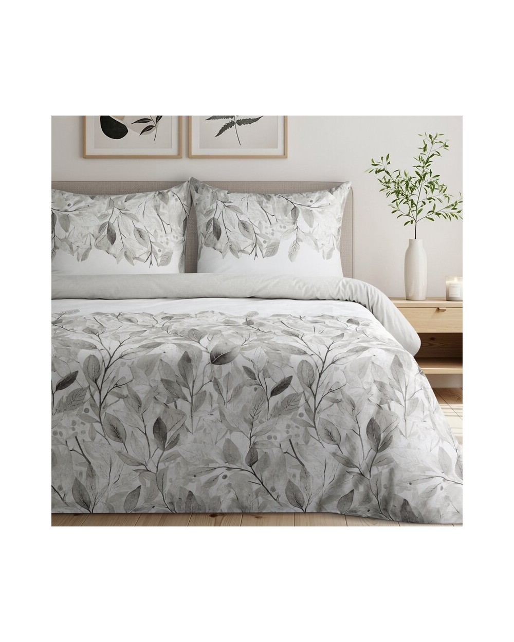 Pościel satyna bawełniana 140x200 + 1x70x80 Spring 63 Eurofirany