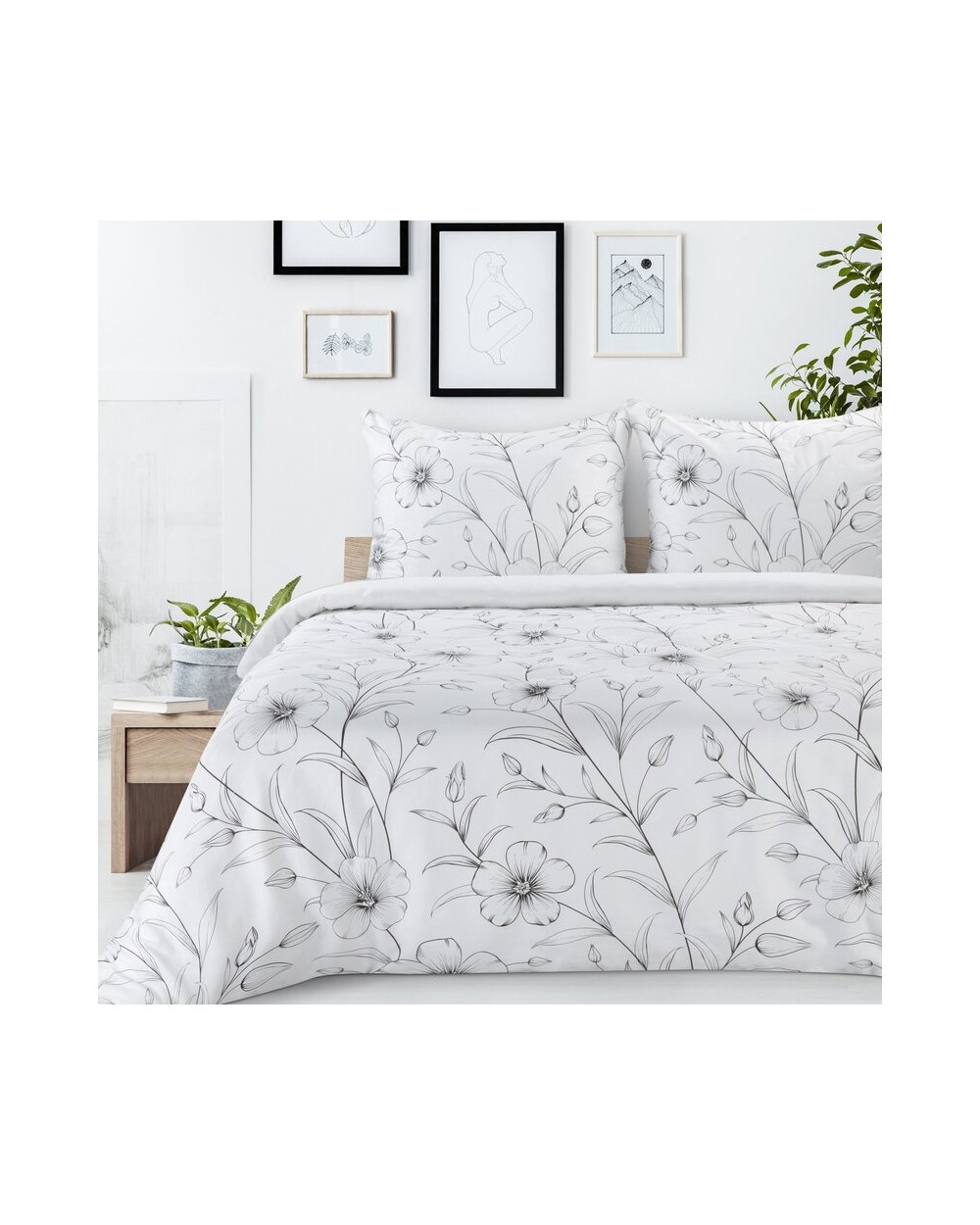 Pościel satyna bawełniana 160x200 + 2x70x80 Spring 64 Eurofirany