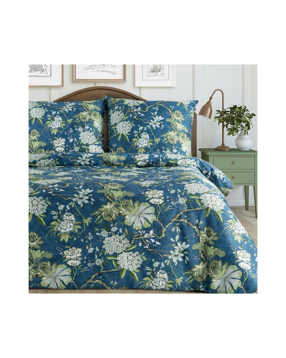 Pościel satyna bawełniana 140x200 + 1x70x80 Spring 68 Eurofirany