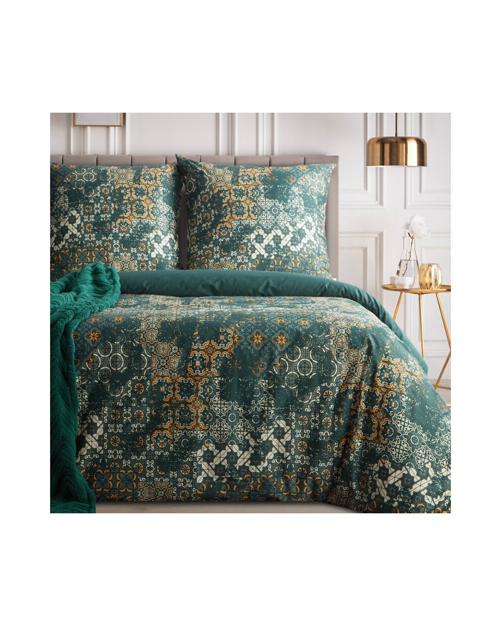 Pościel satyna bawełniana 200x220 + 2x70x80 Spring 69 Eurofirany