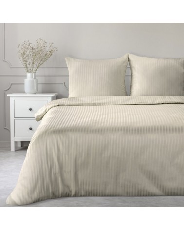 Pościel adamaszek 160x200 + 2x70x80 Vera beżowa Eurofirany