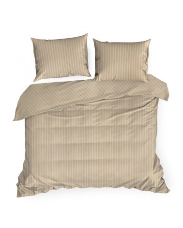 Pościel adamaszek 160x200 + 2x70x80 Vera beżowa Eurofirany