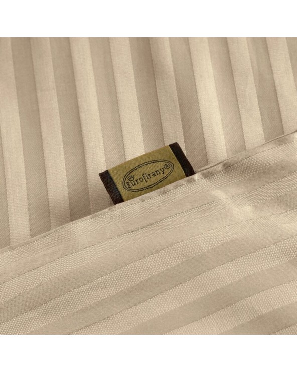 Pościel adamaszek 160x200 + 2x70x80 Vera beżowa Eurofirany