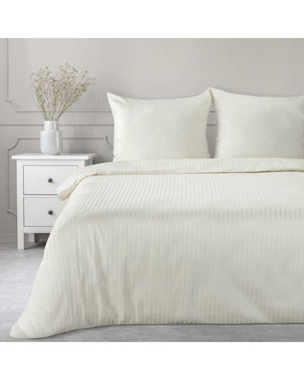 Pościel adamaszek 200x220 + 2x70x80 Vera kremowa Eurofirany