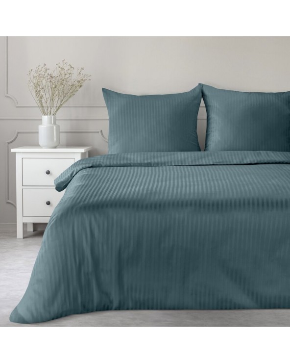 Pościel adamaszek 160x200 + 2x70x80 Vera morska Eurofirany