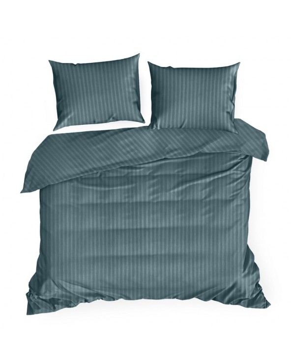 Pościel adamaszek 160x200 + 2x70x80 Vera morska Eurofirany