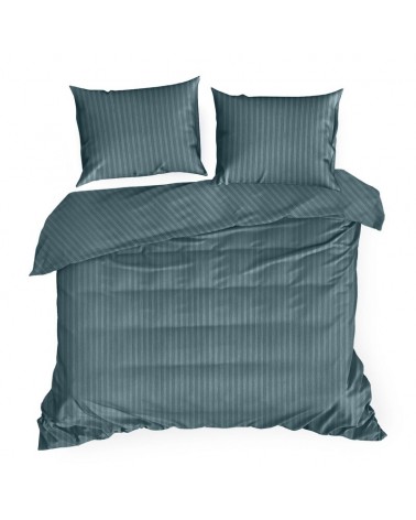 Pościel adamaszek 160x200 + 2x70x80 Vera morska Eurofirany