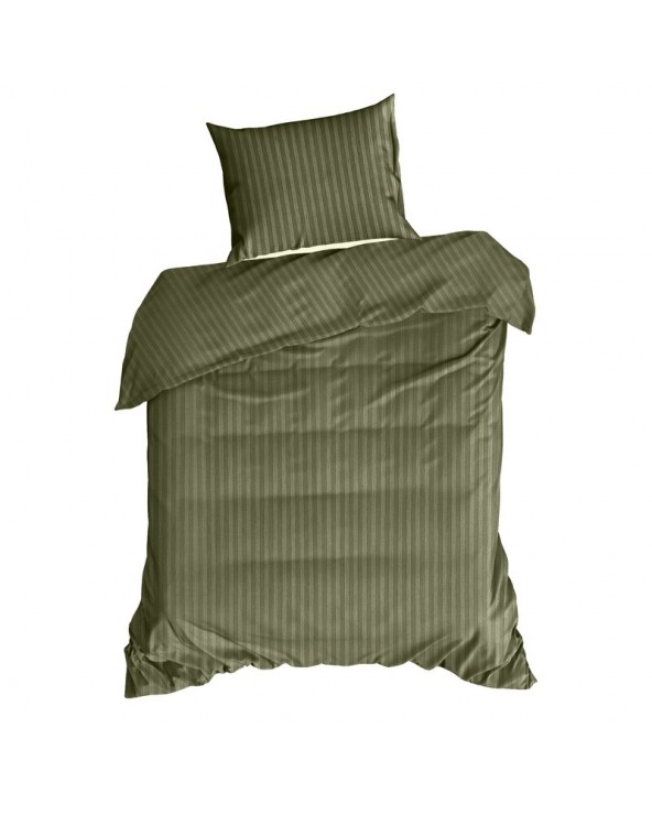 Pościel adamaszek 160x200 + 2x70x80 Vera oliwkowa Eurofirany