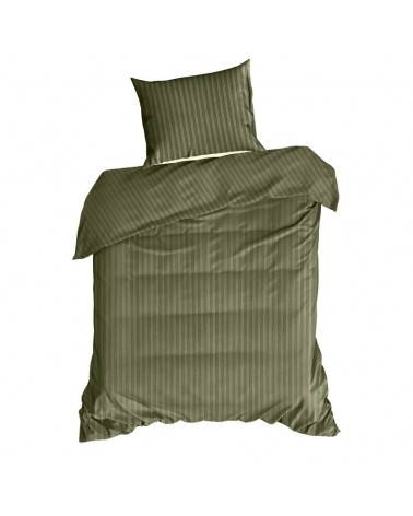 Pościel adamaszek 160x200 + 2x70x80 Vera oliwkowa Eurofirany