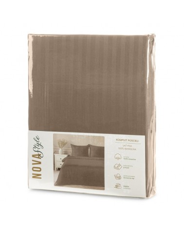 Pościel adamaszek 200x220 + 2x70x80 Vera terracotta Eurofirany