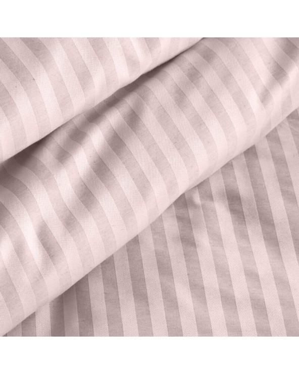 Pościel adamaszek 200x220 + 2x70x80 Pasy różowa Eurofirany