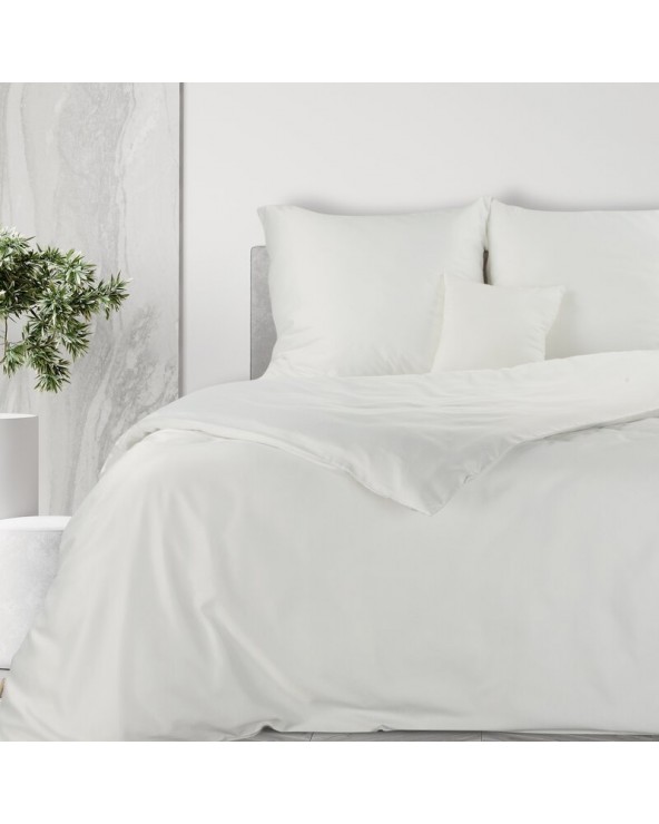 Pościel polycotton 160x200 + 2x70x80 Harmony biała Eurofirany