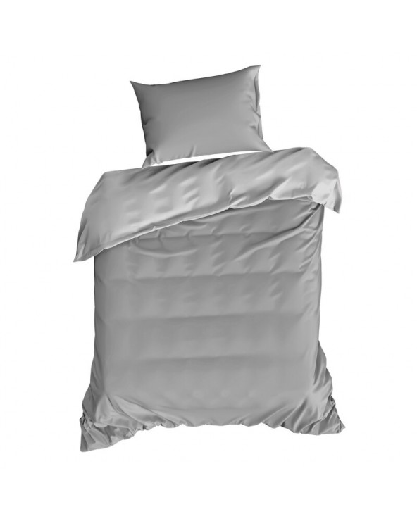 Pościel polycotton 200x220 + 2x70x80 Harmony srebrna Eurofirany