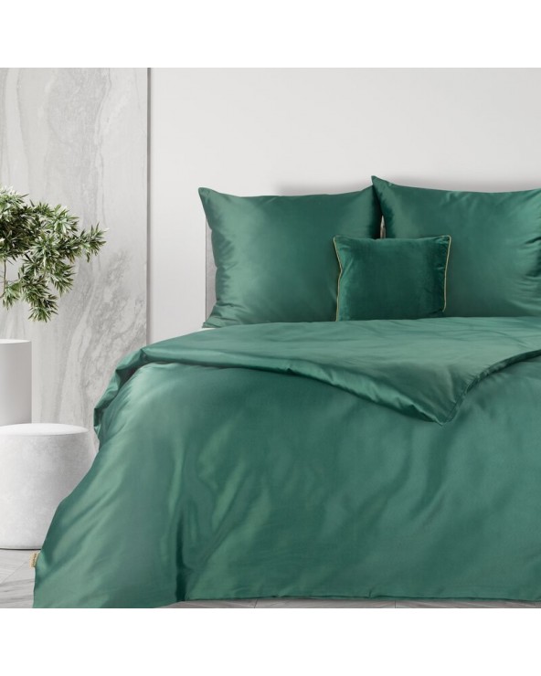 Pościel polycotton 200x220 + 2x70x80 Harmony zielona Eurofirany