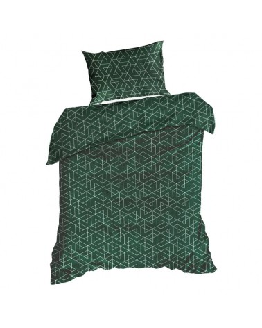 Pościel bawełna 200x220 + 2x70x80 Ada 4C zielona Eurofirany