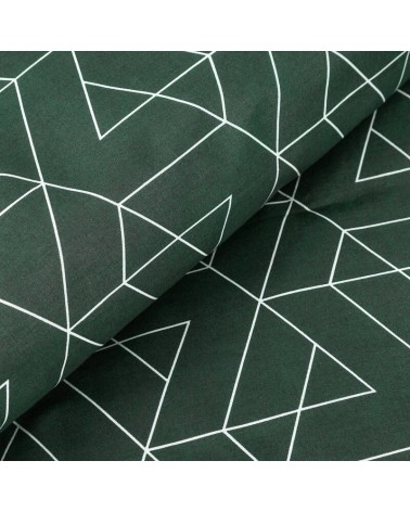 Pościel bawełna 200x220 + 2x70x80 Ada 4C zielona Eurofirany