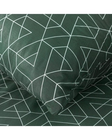 Pościel bawełna 200x220 + 2x70x80 Ada 4C zielona Eurofirany