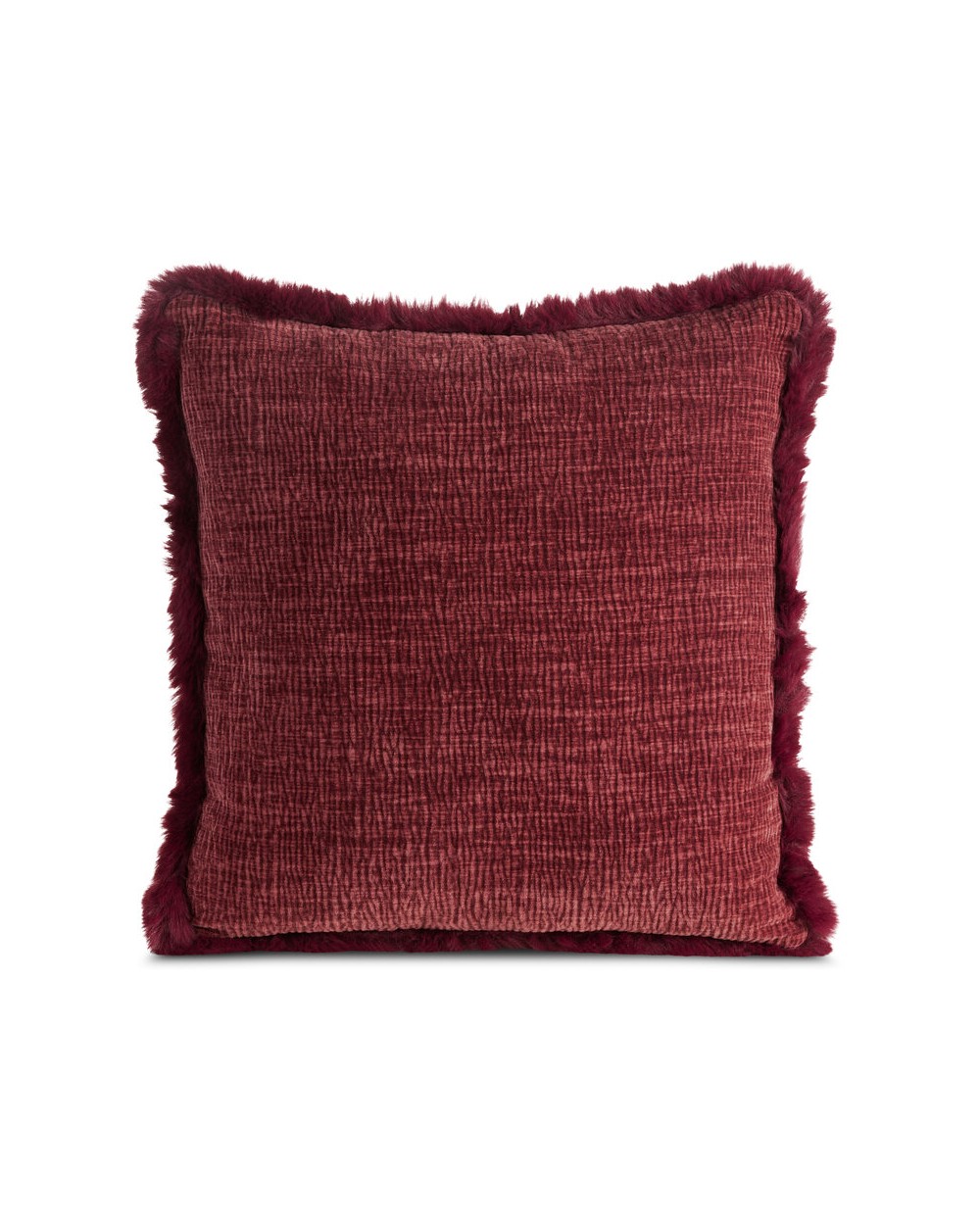 Poszewka szenil 45x45 Blanca bordowa Eurofirany