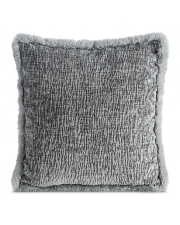 Poszewka szenil 45x45 Blanca stalowa Eurofirany