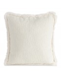 Poszewka szenil 45x45 Blanca kremowa Eurofirany