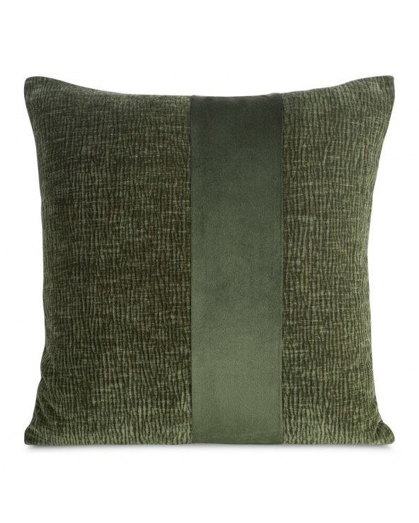 Poszewka szenil 45x45 Carla oliwkowa Eurofirany