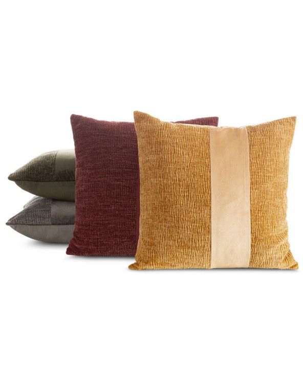 Poszewka szenil 45x45 Carla kremowa Eurofirany