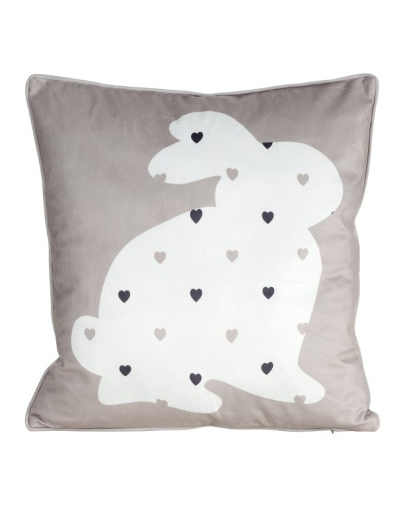 Poszewka wielkanocna 45x45 Wiosna 3 beżowa/biała Eurofirany